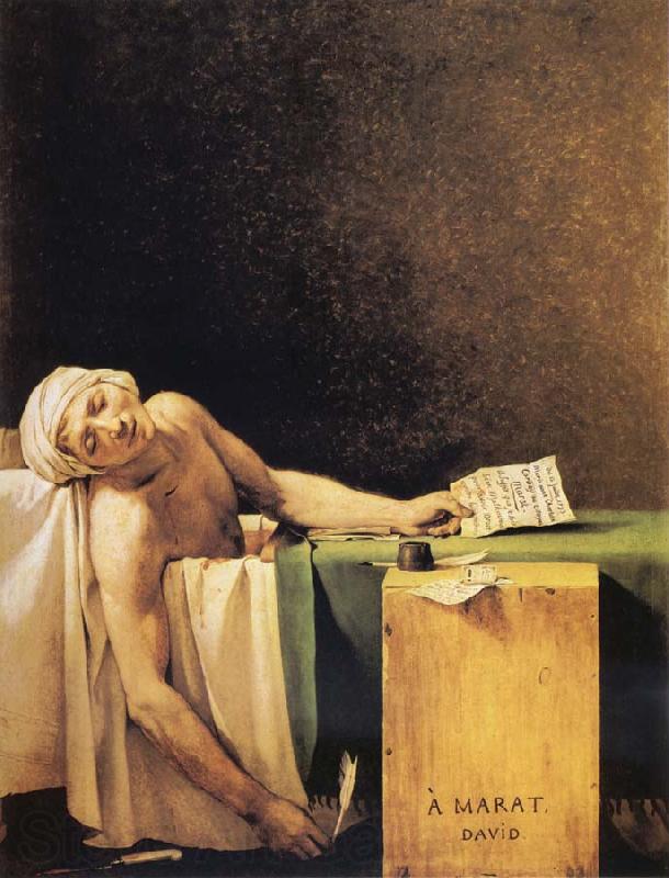 Jacques-Louis David The Death of Marat Norge oil painting art